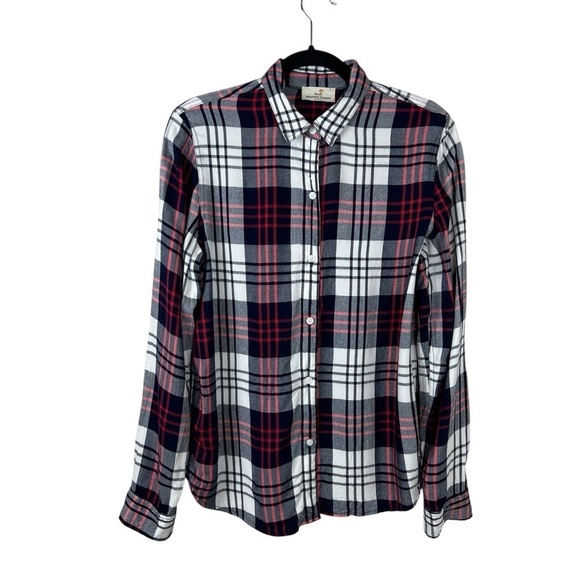 Marine Layer Tops - Marine Layer Anita Light Flannel Button Down Plaid Shirt